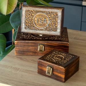 Wholesale Mango Wood Tea Boxes