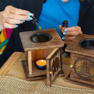 Mango Wood Oil Burners for Resale