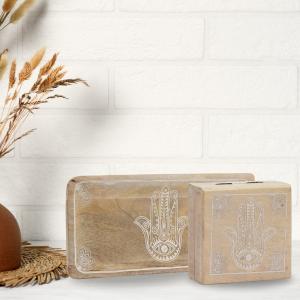 Buddha and Hamsa Designed Boxes for Retailers 