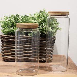 Supplier of Cottage Bamboo Glass Jar